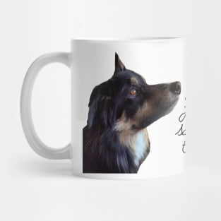 Lou the border collie (dog love) Mug